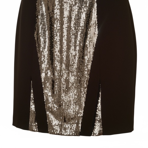 H&M | Black and Silver Sequin Sleeveless Mini Dress Size 2 Small - Picture 10 of 16